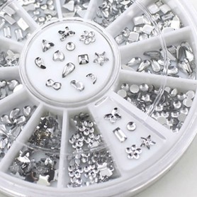 3D Nail Art Strass Décoration Carrousel
