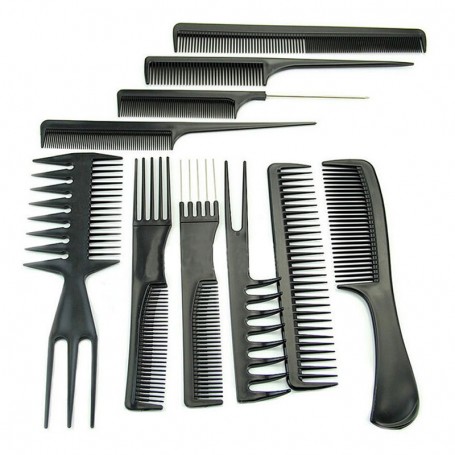 Lot de 10 Peignes à Cheveux