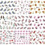 X50 Plaquettes Stickers Water Decal pour ongles