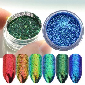 Paillettes métallisées pour Ongles