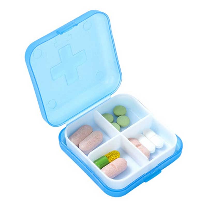 Boîte à Médicaments Portable, 1 Pièce , Coupe-Pilule, Boîte à Médicaments  Fendue, Petit S?parateur De Médicaments Portable, Boîte De Rangement