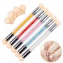 Stylo éponge dégradé Nail Art double tête